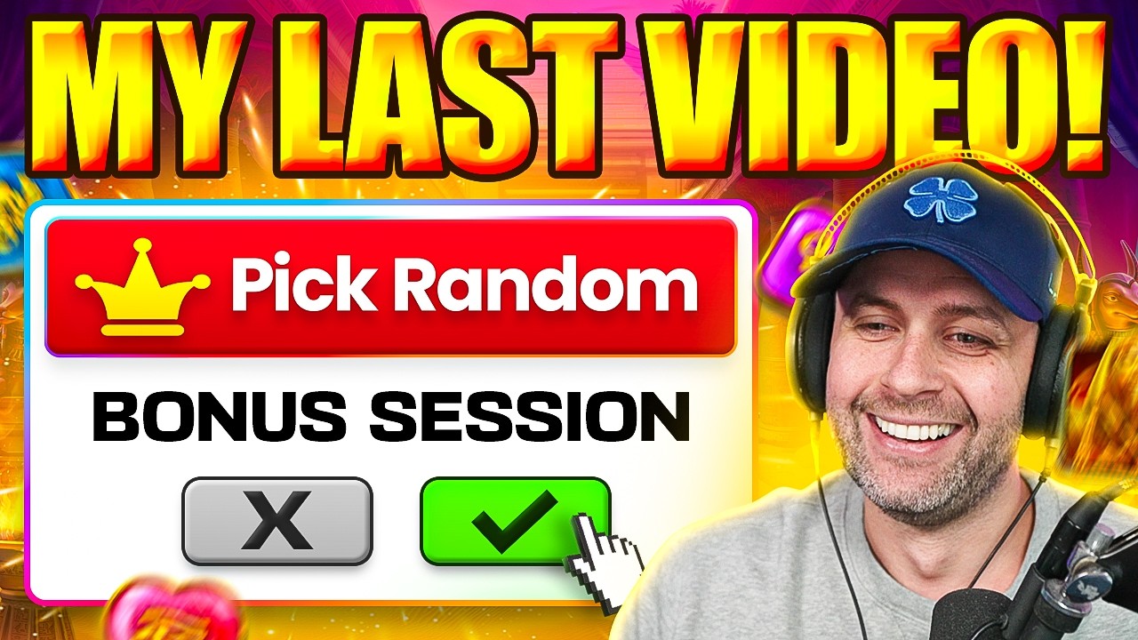 MY LAST VIDEO... I QUIT!! - So I let PICK RANDOM CHOOSE MY GAMES... MAX BET EDITION!!