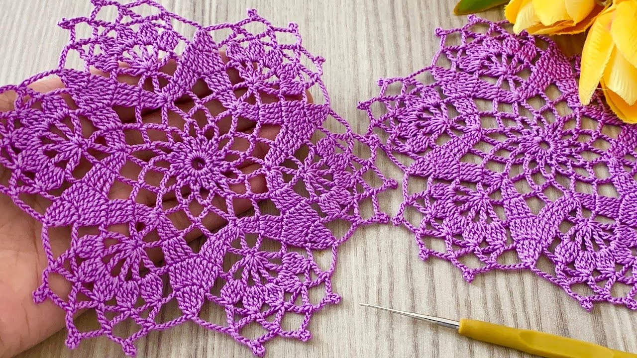 🌟This Crochet Motif Pattern is Amazing❗️Tutorial for Beginners: Runner and Blouse Making