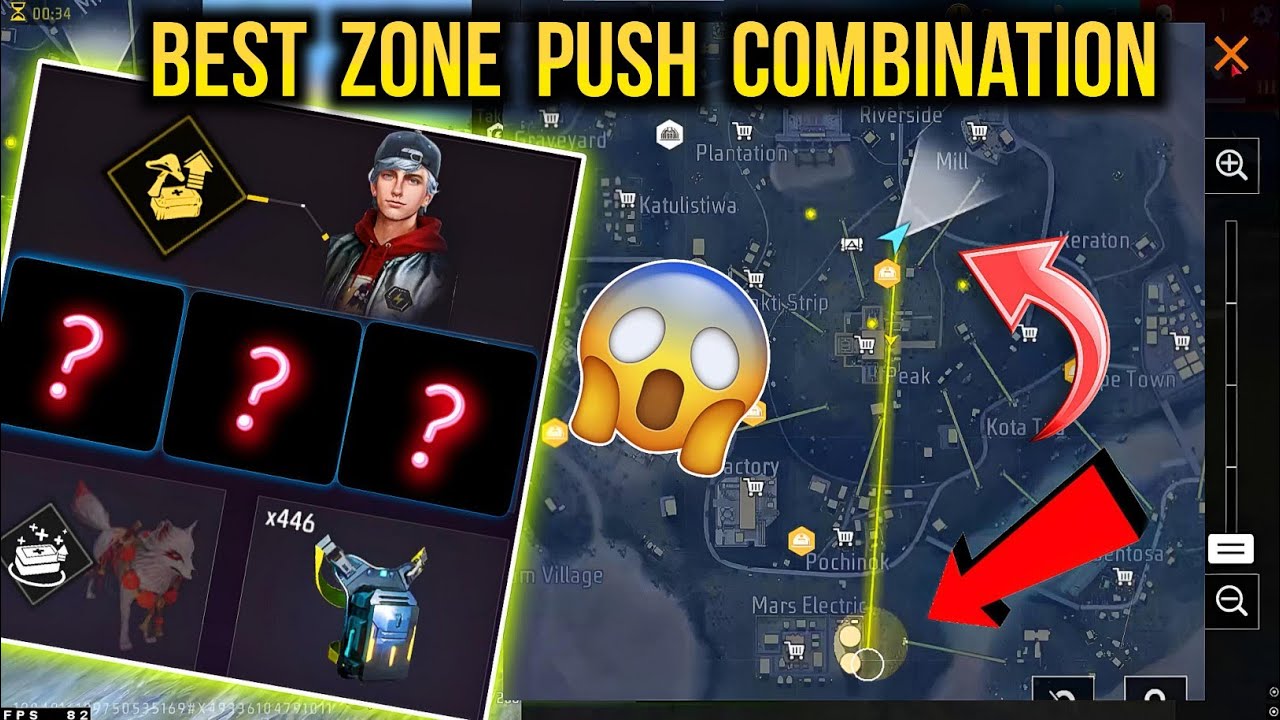Zone Push Character Combination | Zone Survival Best Character Skill | Free Fire Best Combination