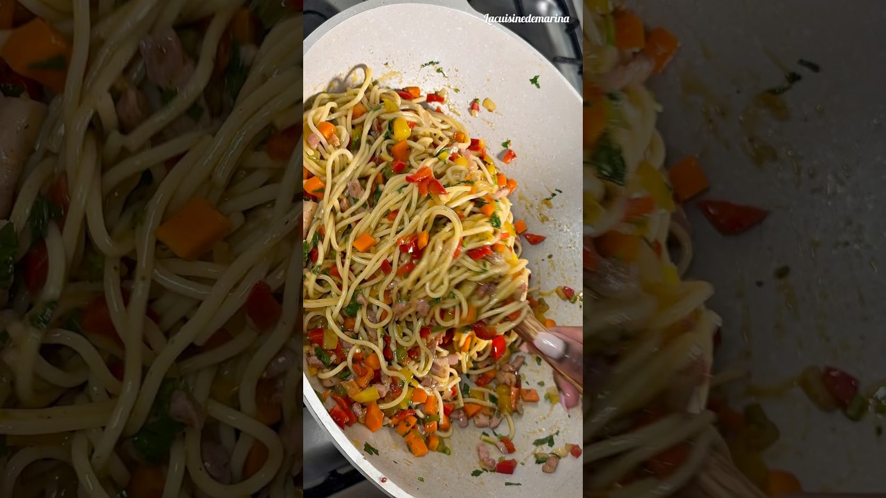 La Meilleure Recette de Spaghetti aux Lardons en 10 MINUTES !