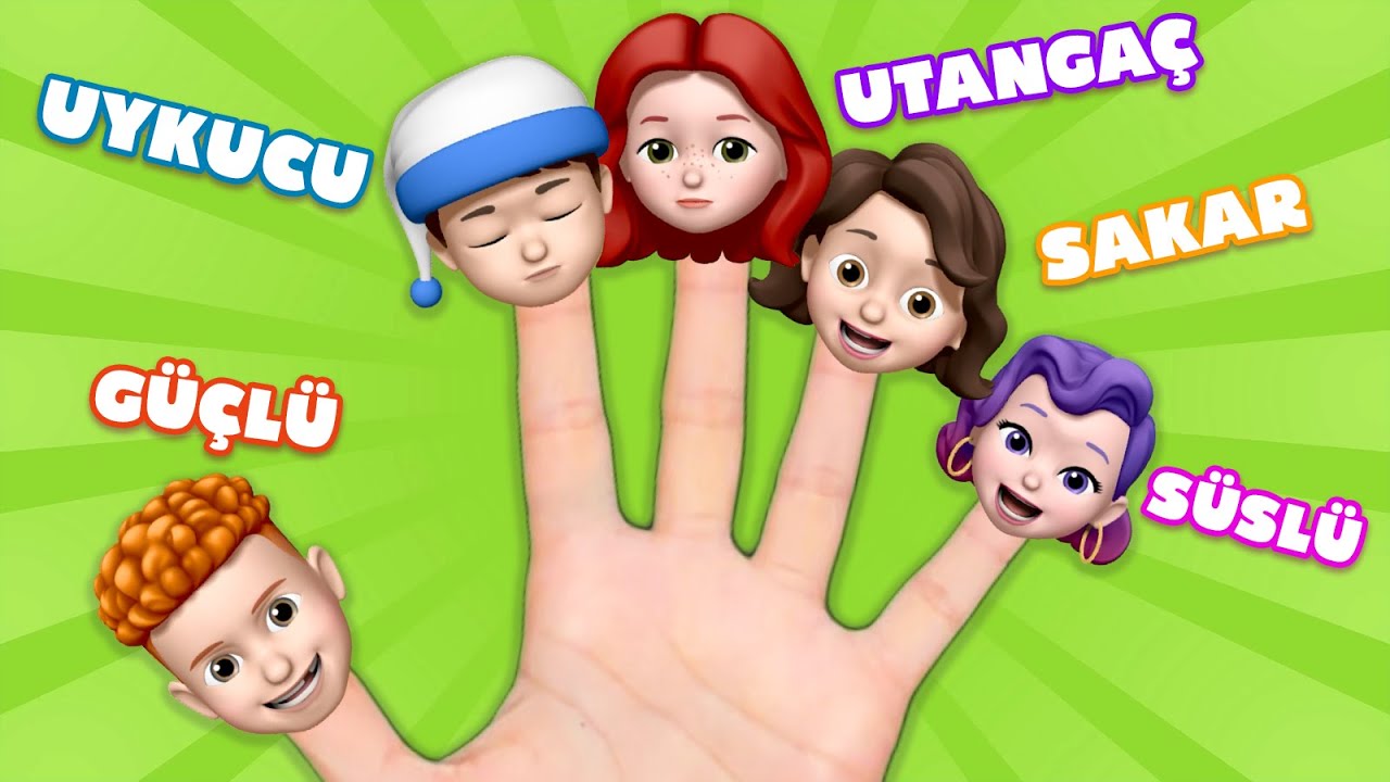 Uykucu Parmak Neredesin? - Parmak Ailesi Karakterler | Eğlenceli ve Eğitici &Ccedil;ocuk ve Bebek Şarkısı