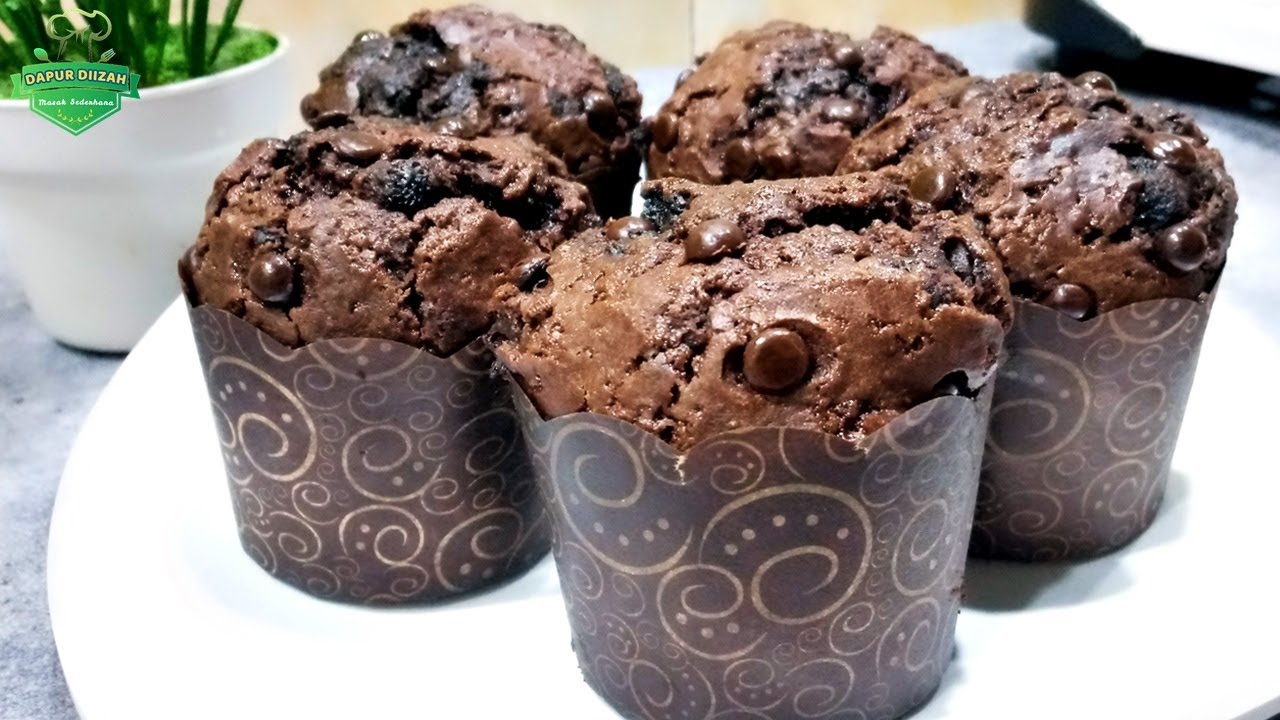 CARA MEMBUAT MUFFIN COKLAT MUDAH EKONOMIS HASIL LEMBUT ENAK