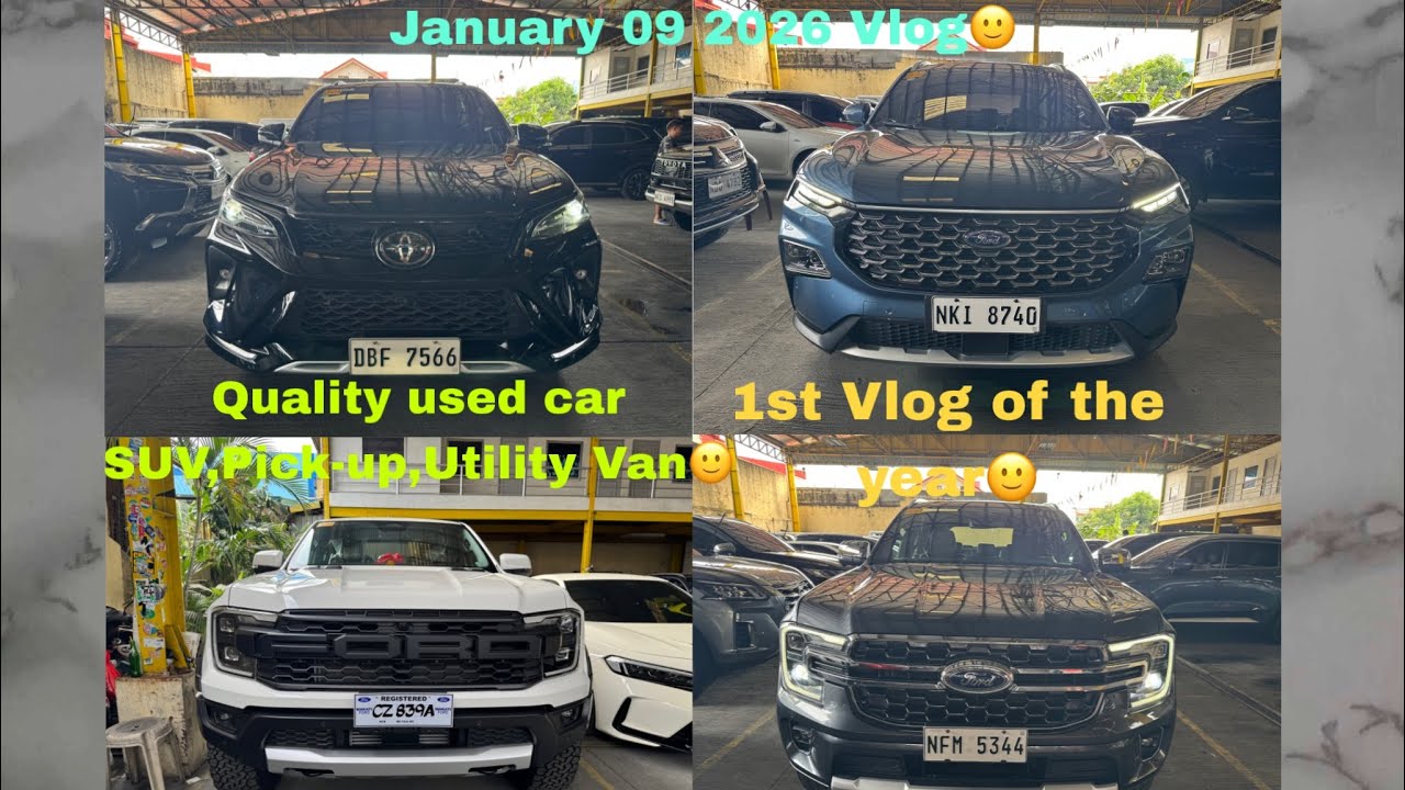 January 09 2026 vlog🙂,Quality used car,SUV,Pick-up,Utility Van,daming magagandang unit na dumating🙂