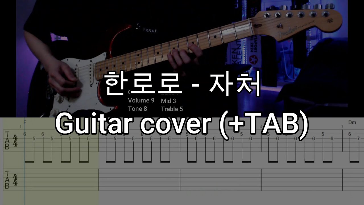 한로로 - 자처 (guitar cover + TAB)