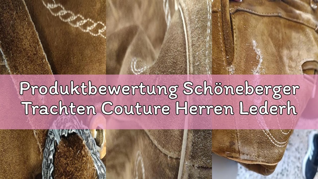 Produktbewertung Schöneberger Trachten Couture Herren Lederhose Kniebund - Trachtenlederhose Hopfen