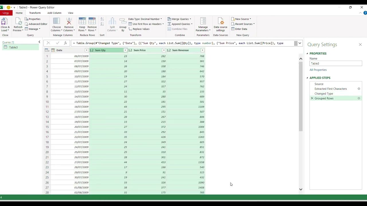 MS Excel - Power query. Խմբավորում (Group By)
