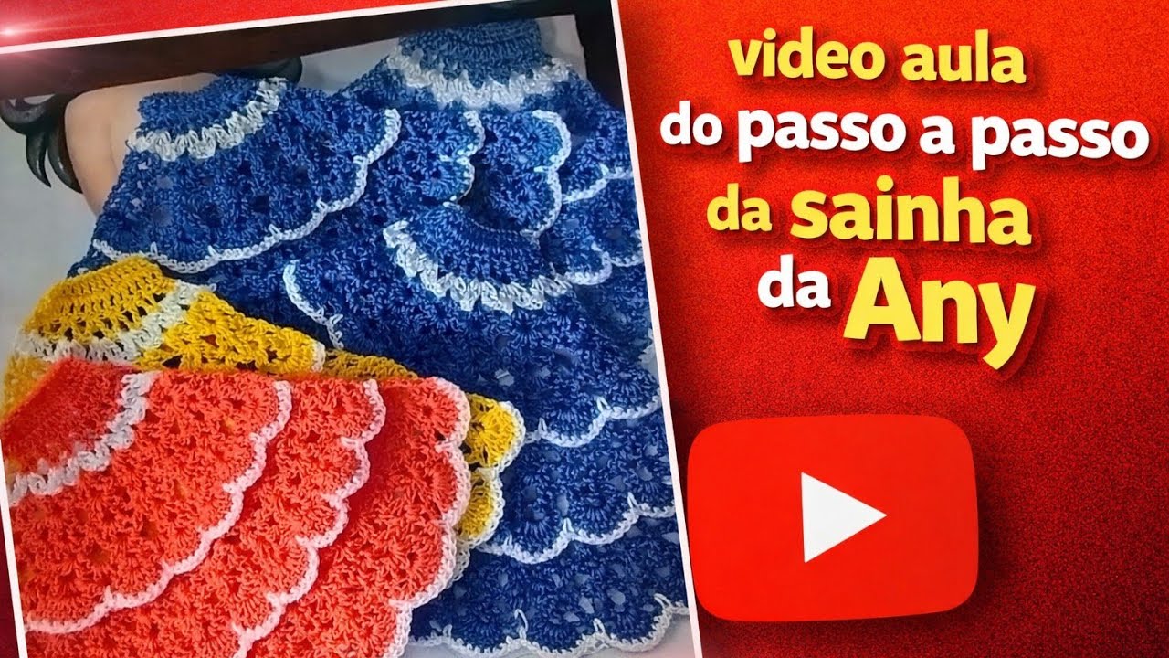 Saia para aplicação em pano de prato , passo a passo 