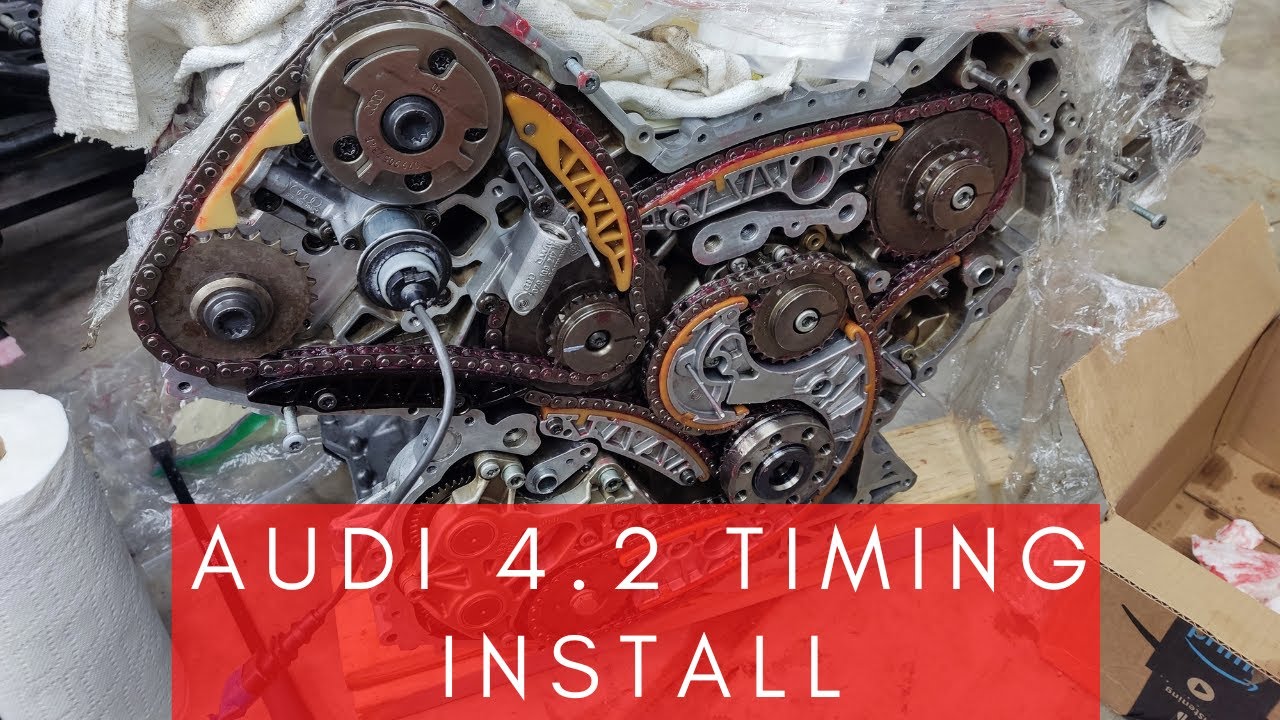 Установка цепи ГРМ Audi B6/7 S4 4.2