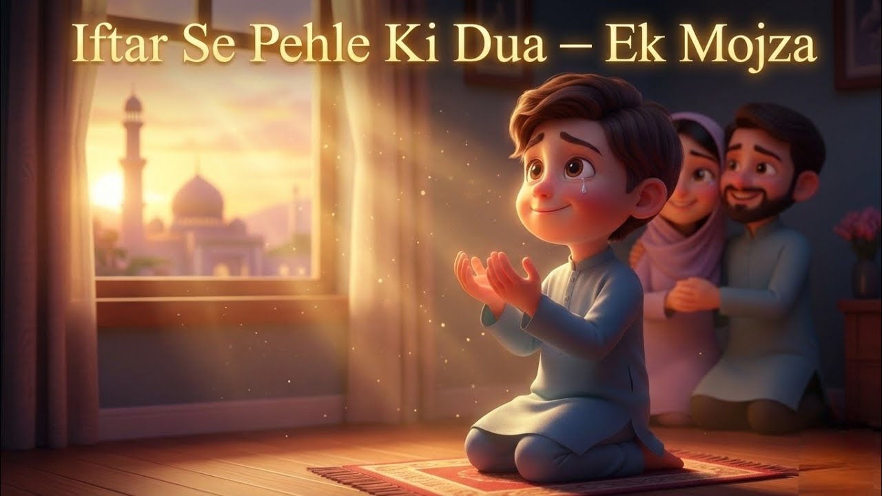 Iftar Se Pehle Ki Dua 😢 | Ramzan Special Emotional Cartoon | Urdu Islamic Story