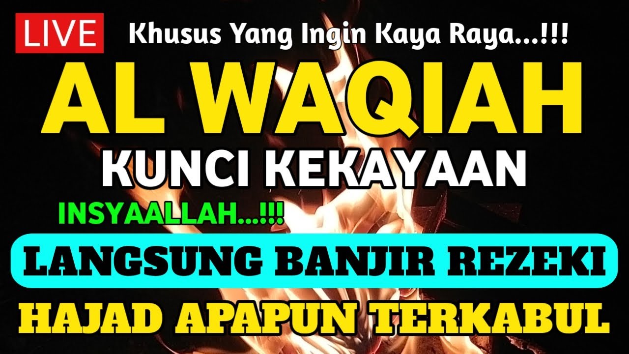 DZIKIR PAGI PEMBUKA REZEKI SURAH AL WAQIAH | AMALAN UNTUK KELANCARAN USAHA HARIAN