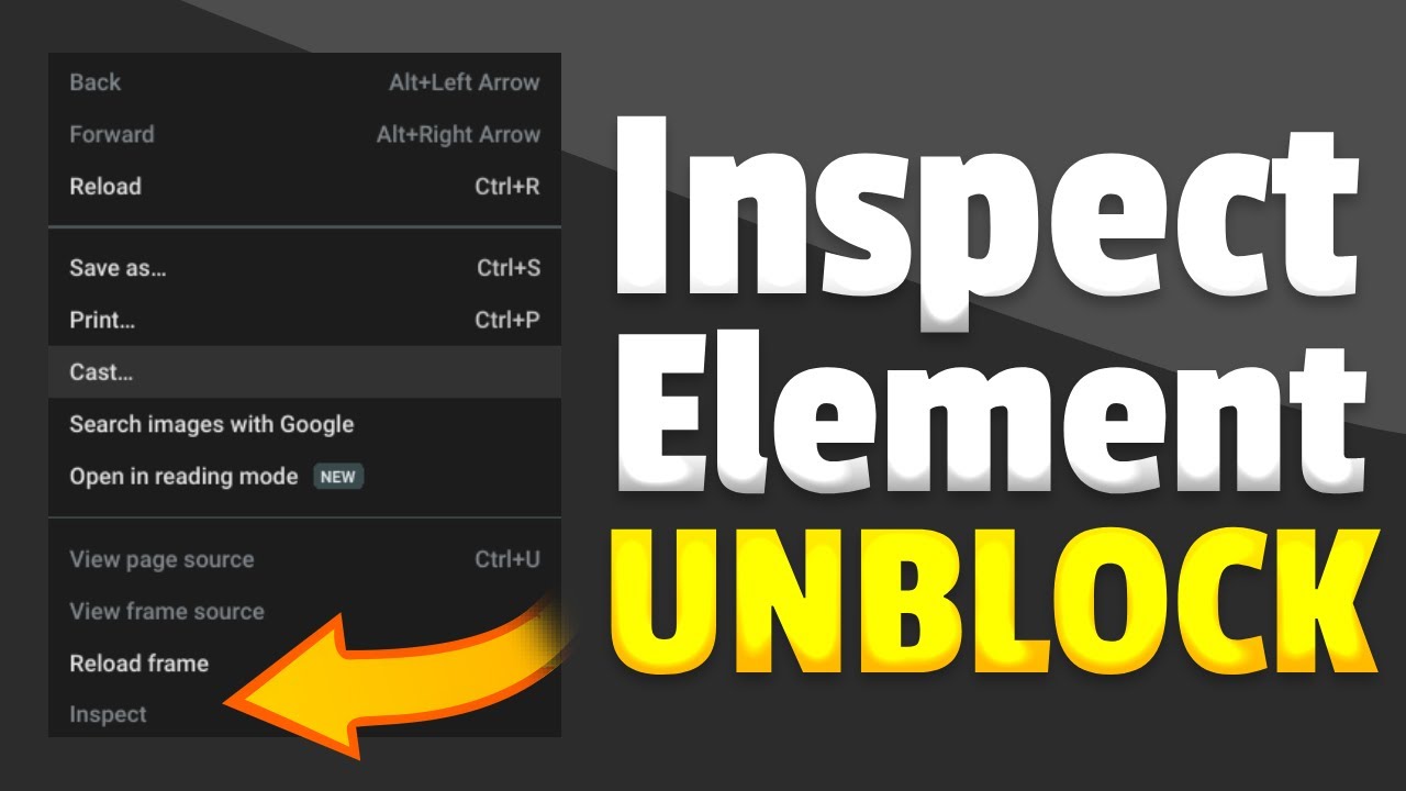 How to UNBLOCK inspect element on a Chromebook