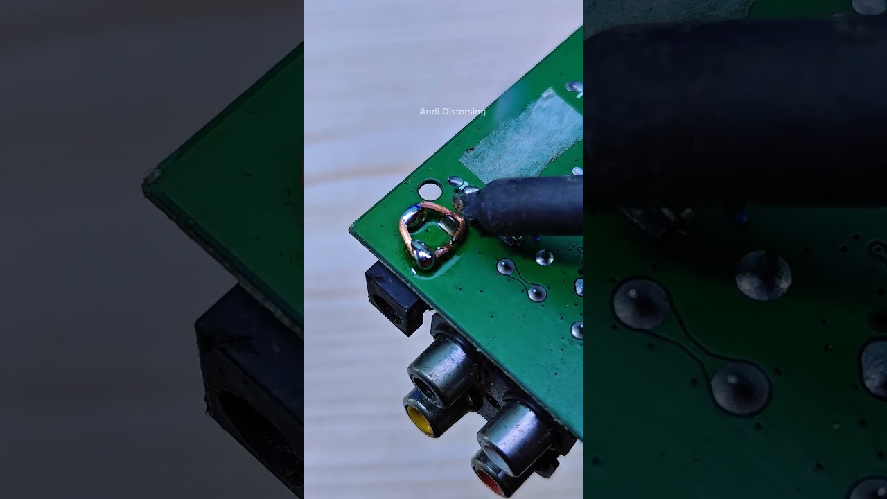 How to Remove DC Female Socket from Multilayer PCB #automobile #tips #desoldering #electronic #diy