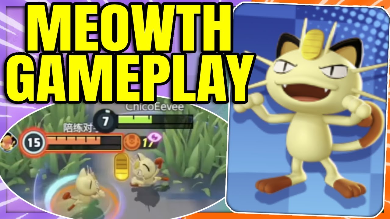 MEOWTH as a SPEEDSTER will be Crazy!! All Moves Gameplay | Pokemon Unite