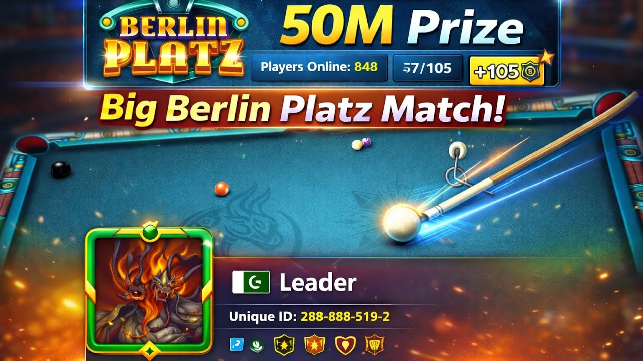 Berlin Platz 8ball pool | indirect shots | Gameplay 8bp
