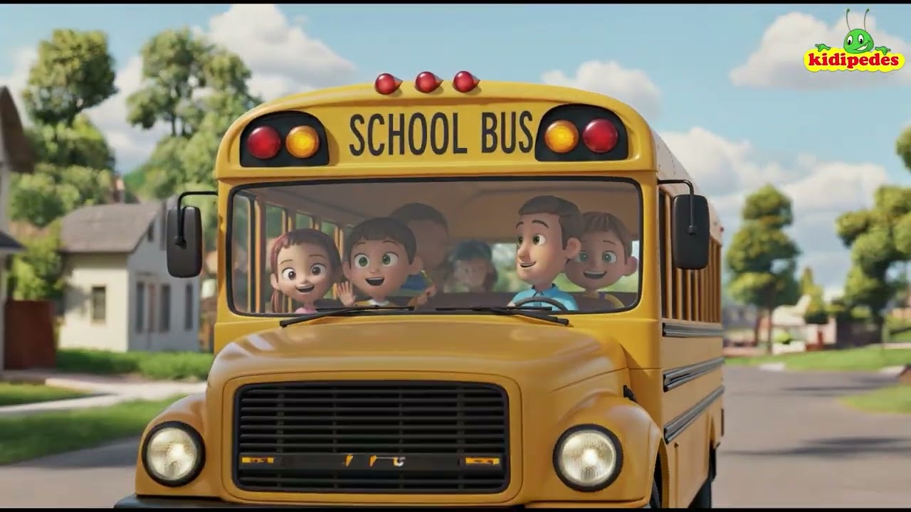 WHEELS ON THE BUS I Nursery Rhymes I Toddler Kids Song I Preschooler Rhyme I Kindergarten Videos