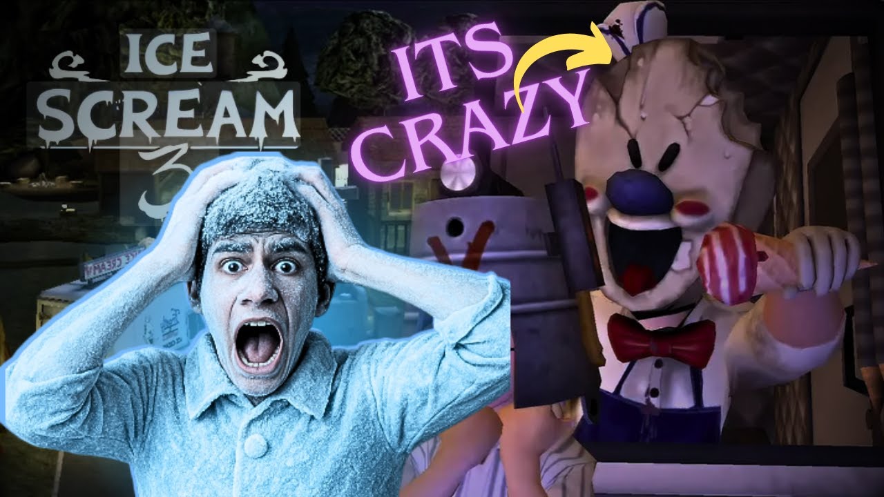 ROD IS GETTING CRAZY 😱|| WE ESCAPED ICE CREAM 3 HORROR👽 || HORROR GAMEPLAY.