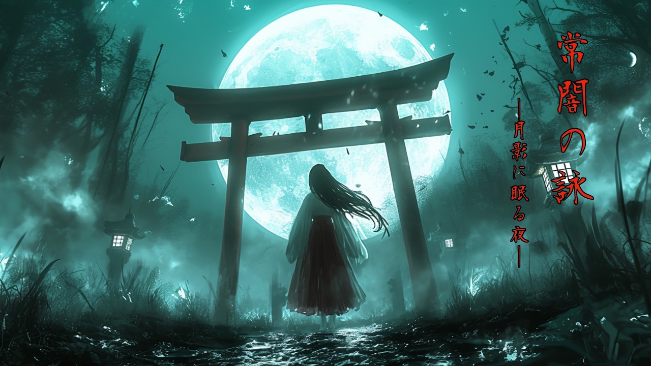 【幻想和風BGM】常闇の詠 ― 月影に眠る夜 ―【睡眠、集中、作業、瞑想用】