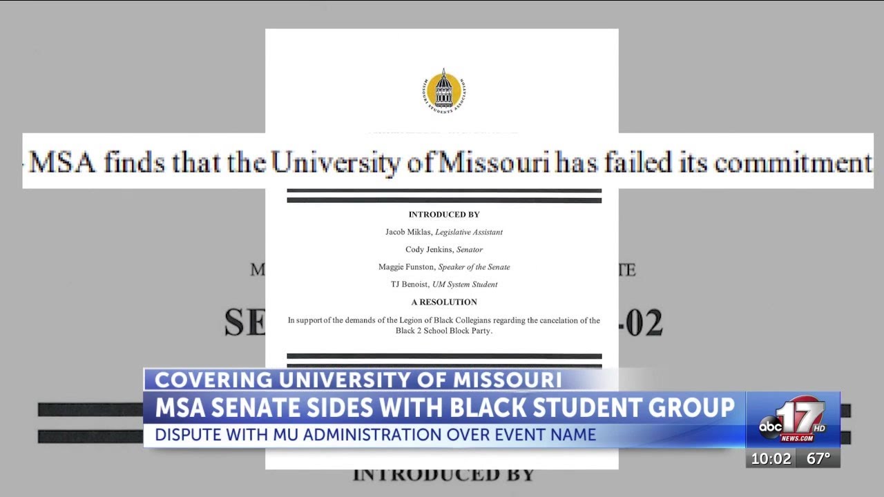 MSA senate sides with Black student group in dispute with MU administration