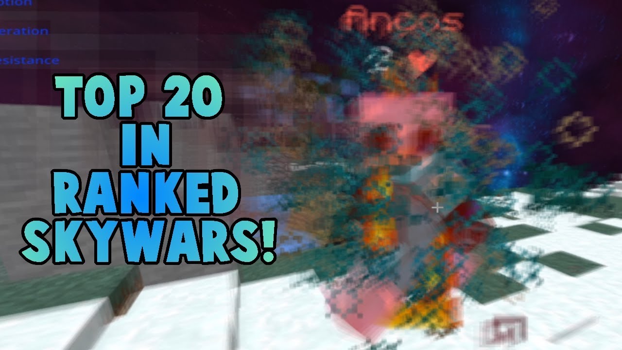 Top 20 in Ranked Skywars Season 50! Keyboard and Mouse Sounds #4!