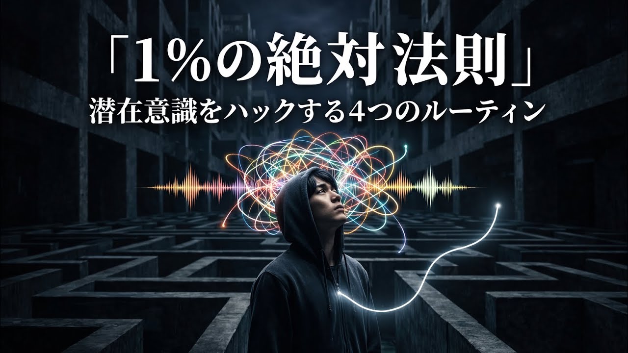 「1%の絶対法則」潜在意識をハックして人生を変える4つのルーティン