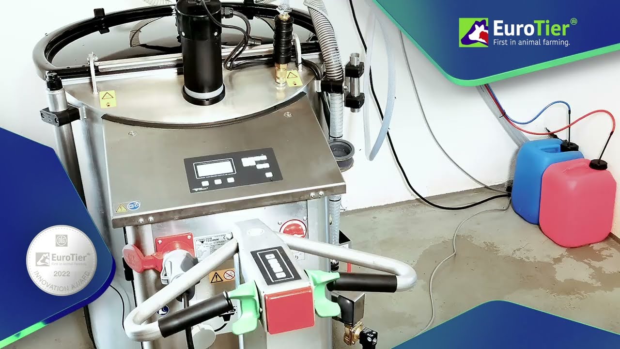 EuroTier Innovation Award 2022 - Silbermedaille - Clean & Fill Station, Förster Technik GmbH