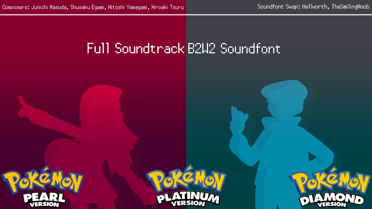 Pokemon Platinum - Full OST (Pokemon Black and White 2 Soundfont)