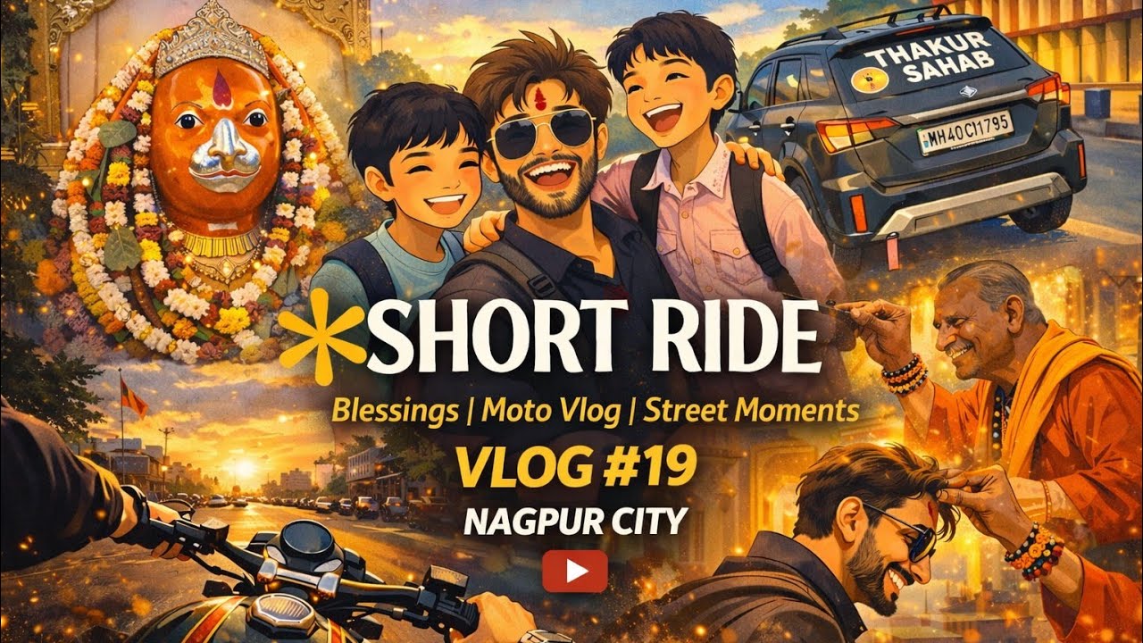 Nagpur ki streets se seedha Mandir tak 🏍️✨ | Vlog #19 