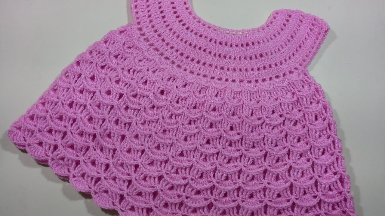 Crochet Babygirls Dress in Hindi | Crosia ki frock | Crochet baby frock | Qreshia design Frock