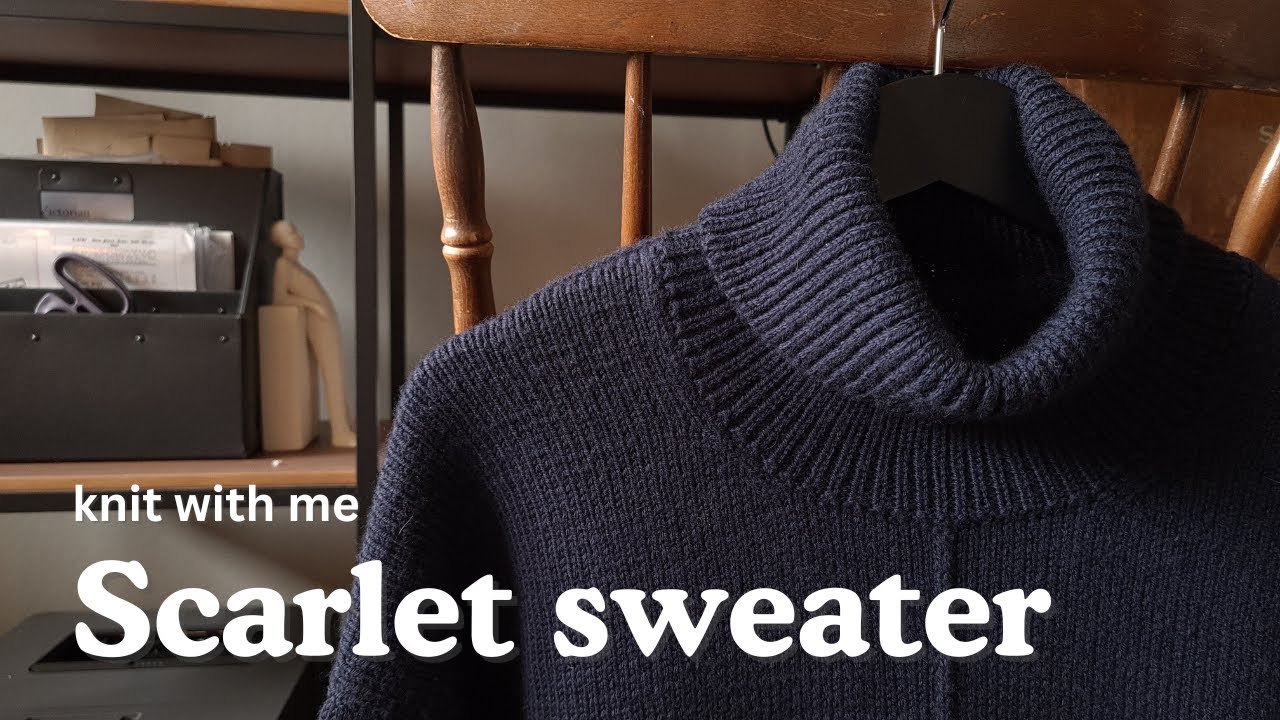 Scarlet sweater by PetiteKnit | Knit with me