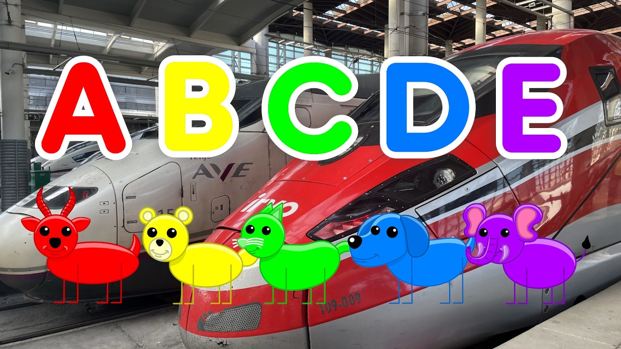 ABC Colorful Baby Animals Song 🌈👶🏻🐻 | Learn ABC, Colors & Baby Animals for Babies!