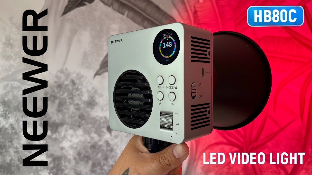 NEEWER HB80C RGBWW Mini COB LED Light – Best Portable Video Light 2025 
