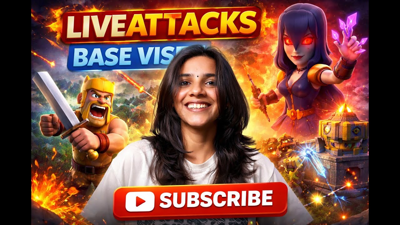 Girl Gamer on Fire ! CLASH OF CLAN .Welcome to today’s live