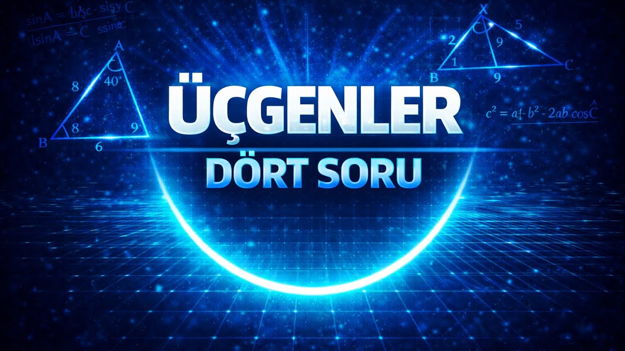Ücgenler Seçici dört soru. 