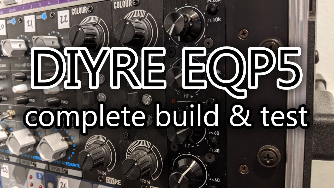 DIY Recording Equipment EQP5 passive EQ build