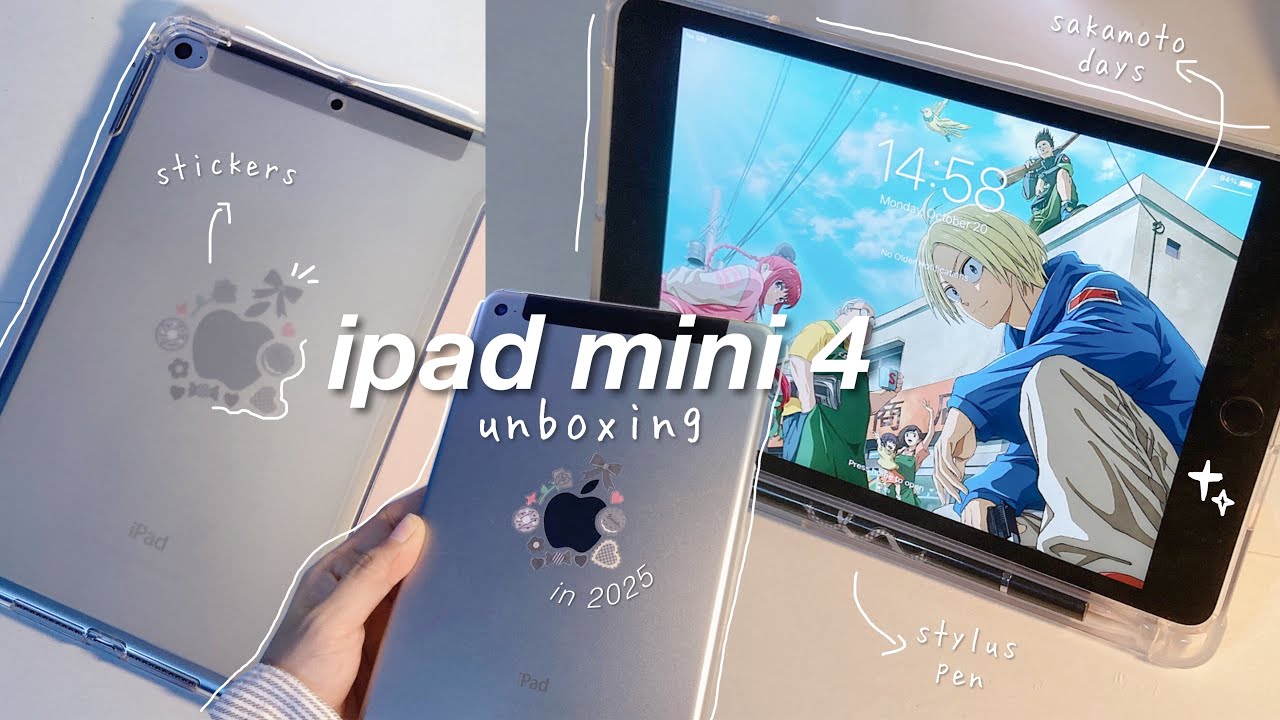 Распаковка iPad mini 4 в 2025 году + стилус и чехол