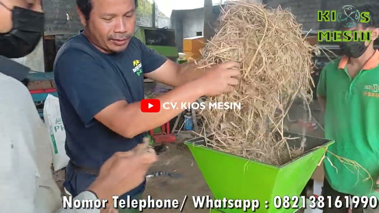 Mesin Giling Jerami Sekam dan Tebon
