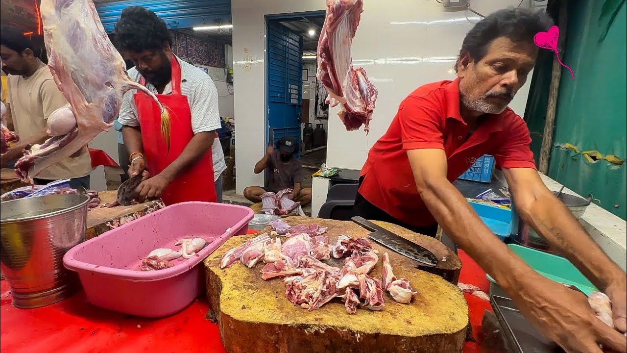 Famous “Pandem Kodi” Mutton Shop 🐐 | Mansoorabad
