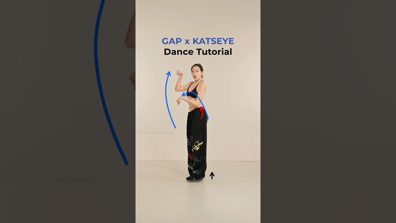GAP X KATSEYE, choreo by Robbie Blue, dance tutorial, mirrored, with singsinging #katseye #gap