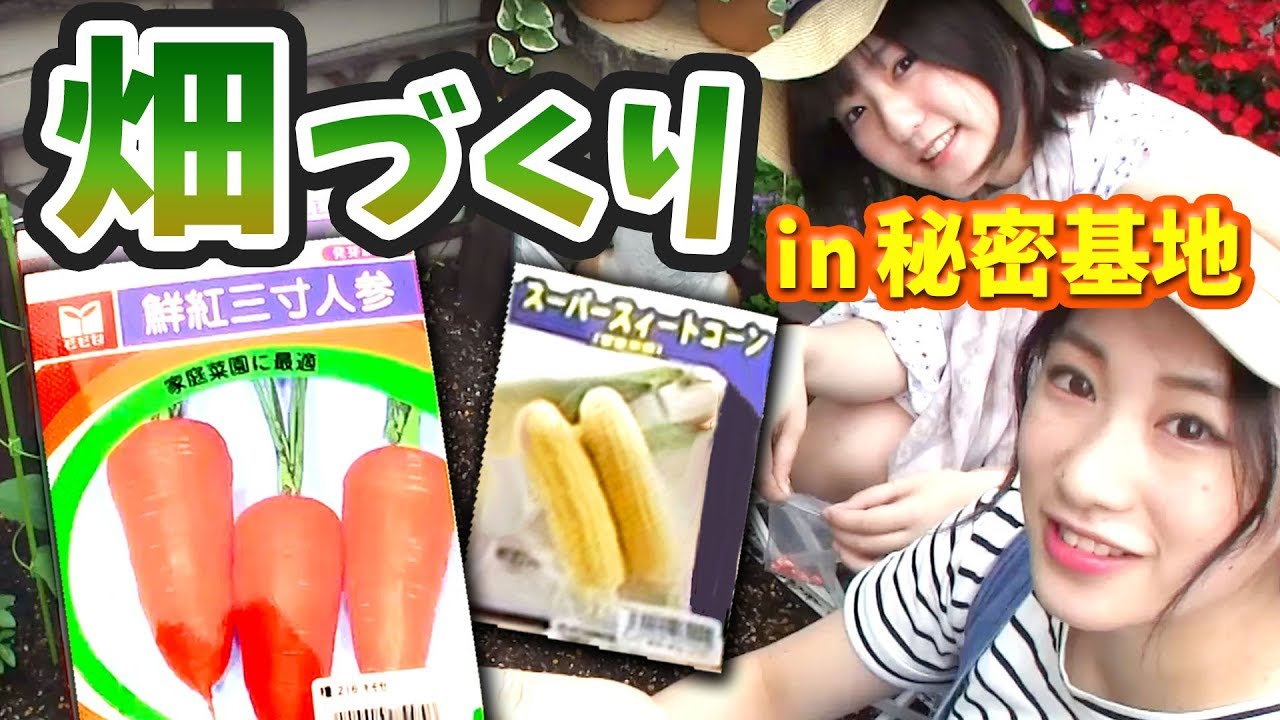 秘密基地で自給自足できるか!? 女子2人で野菜植えてみた！【いちなるハウス】