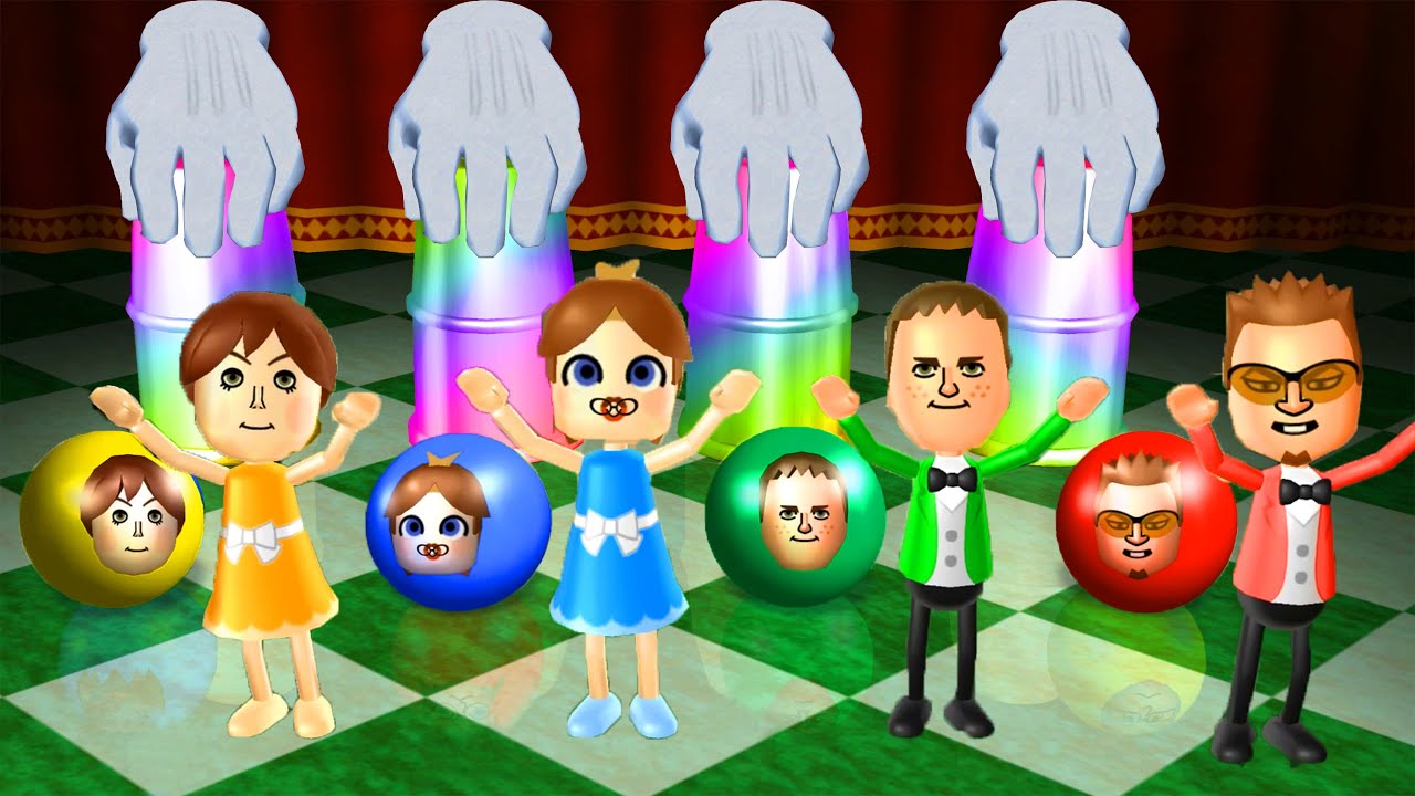 Wii Party Minigames - Bayby Daisy vs Cole vs Michael vs Emily ( Master Difficily )