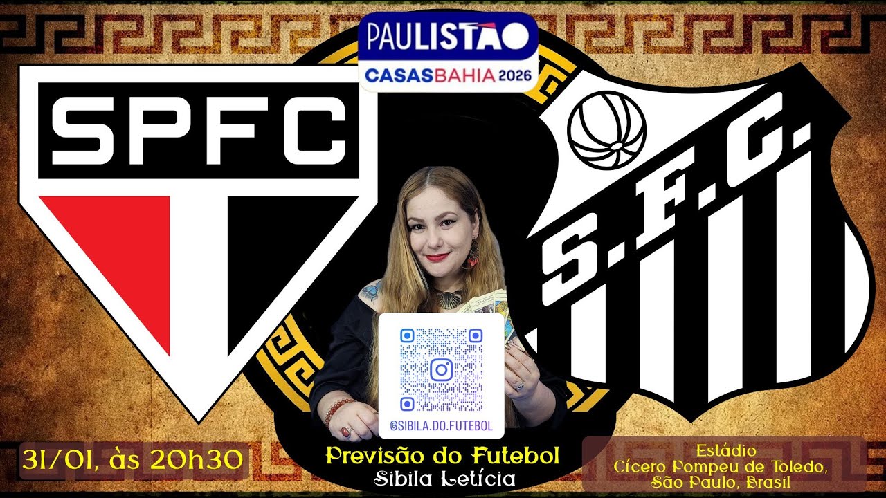 Previsão do Futebol - PAULISTÃO - Jogo entre São Paulo e Santos