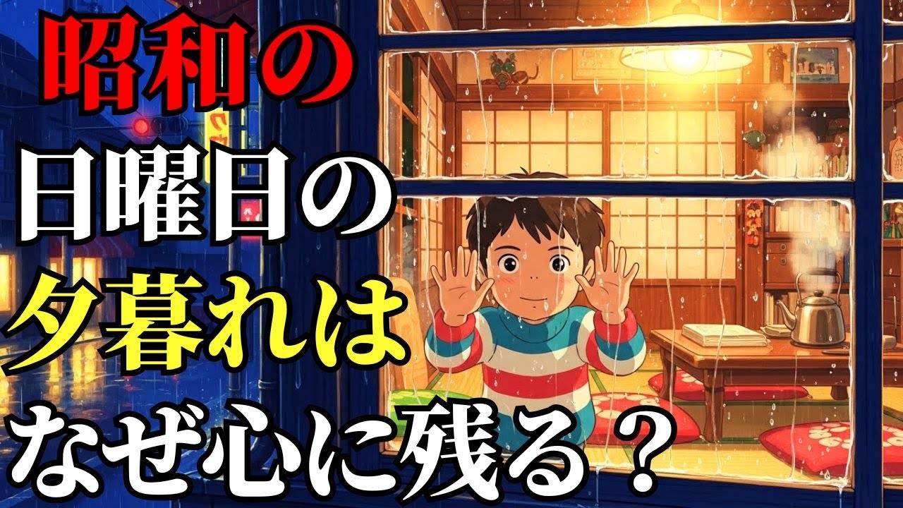 昭和の日曜日は、なぜあんなにも静かだったのでしょうか。あの頃を。