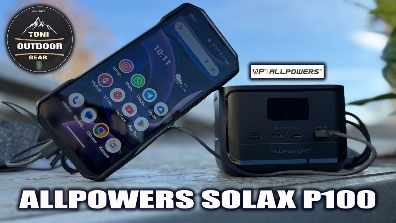 Allpowers Solax P100 Powerbank mit 31000mAh 100W #allpowers  #powerbank