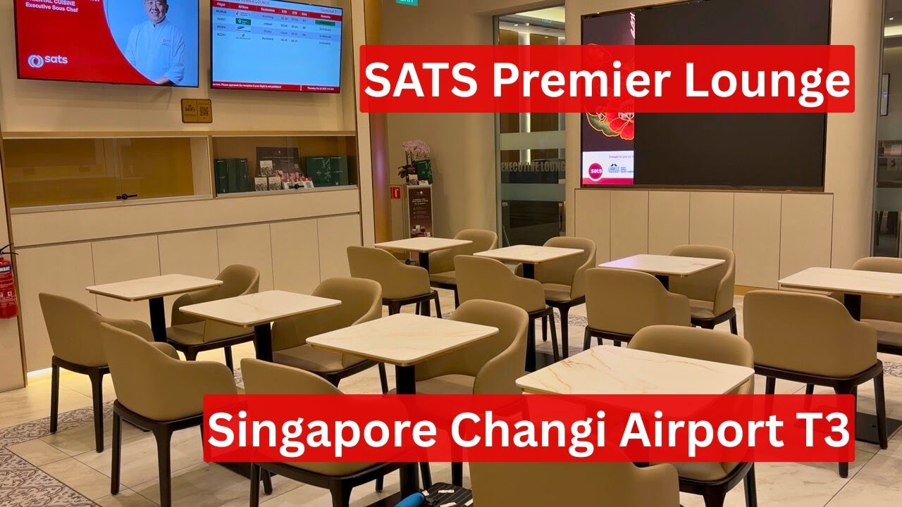 Tour of the SATS Premier Lounge, T3 Singapore Changi Airport