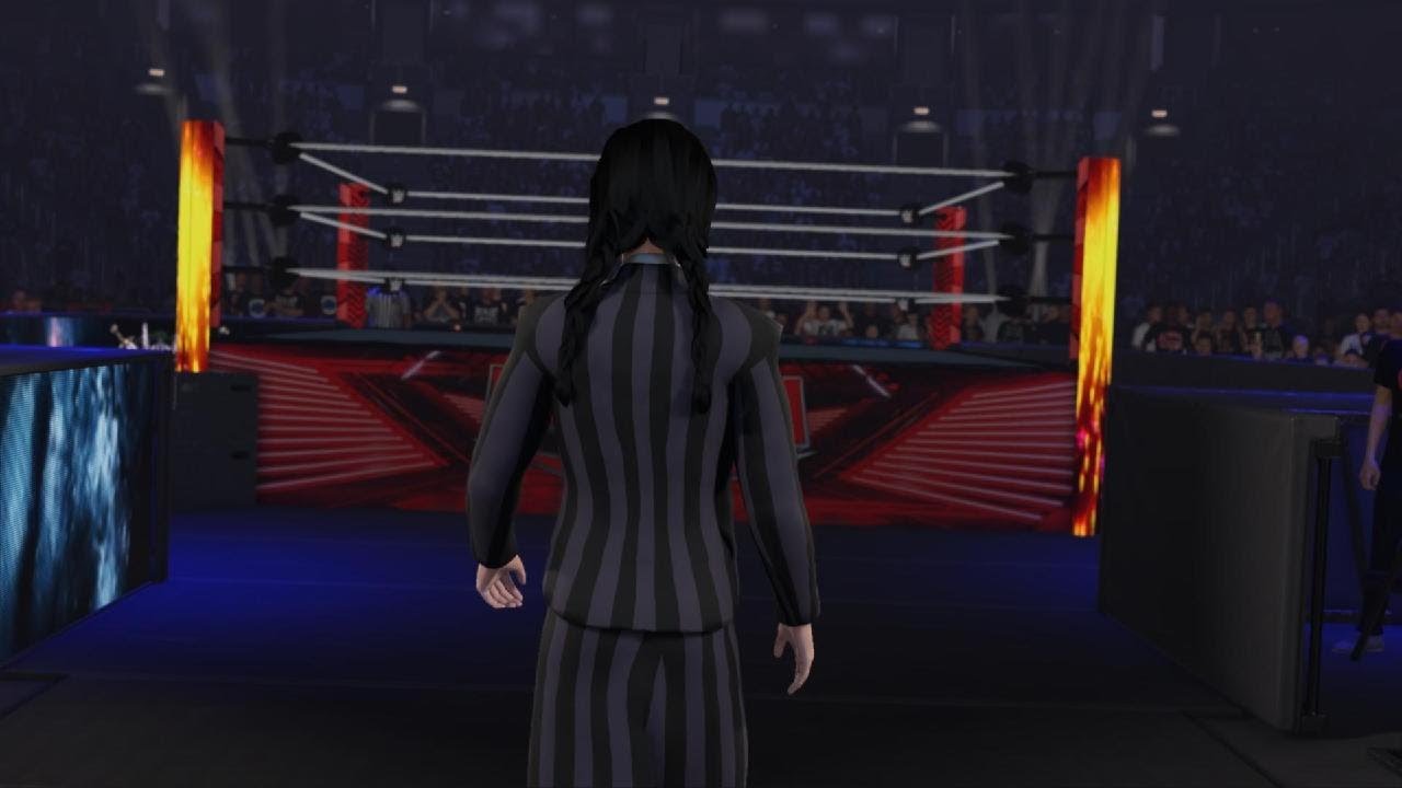 WWE 2K24: Margot Robbie Vs Wednesday Addams