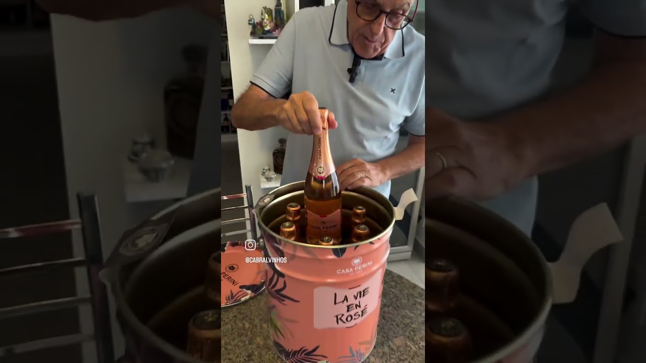 Casa Perine brut rose com o grande Cabral,na lata importador mandou bem 