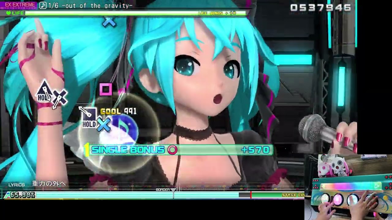 PC Project DIVA Mega Mix+ - 1/6 -out of the gravity- EXTRA EXTREME Perfect