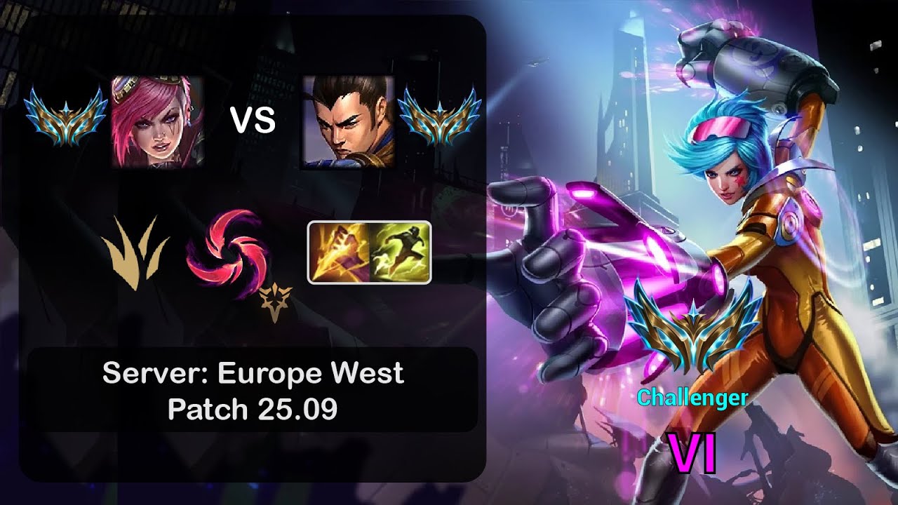 Vi Jungle vs Xin Zhao - EUW Challenger - Patch 25.09