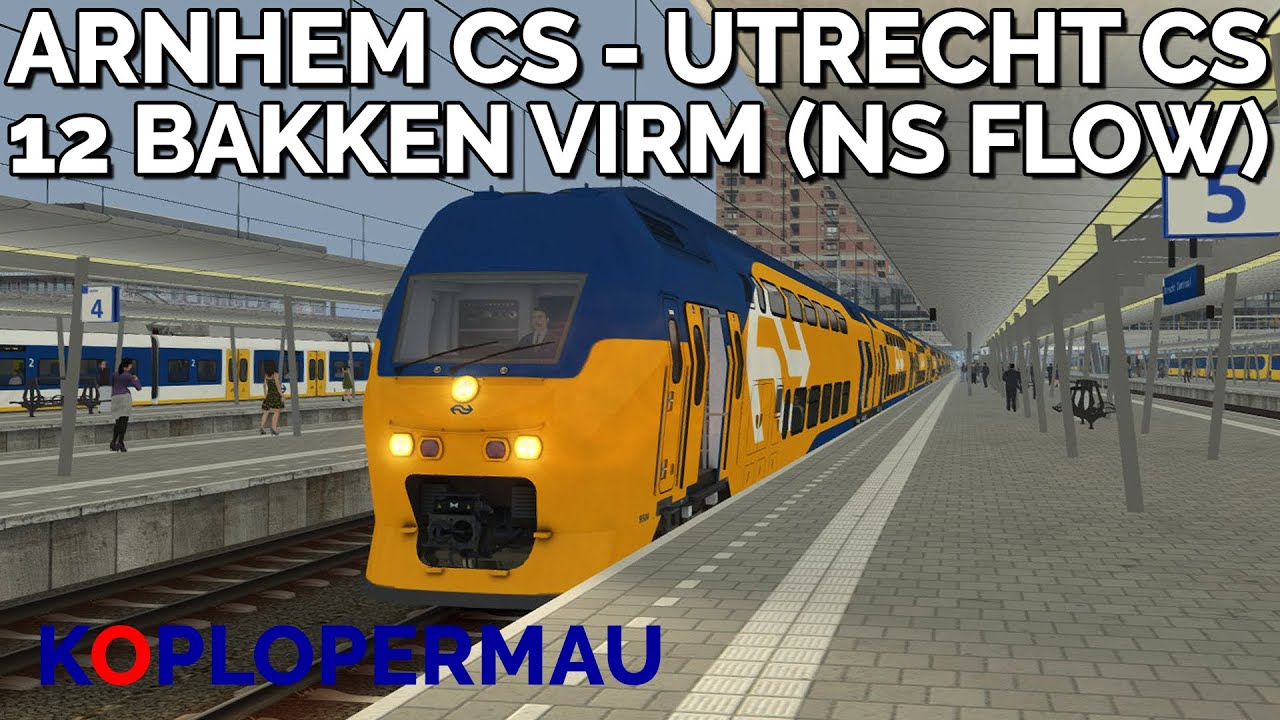 Train Simulator 2021: Arnhem Centraal - Utrecht Centraal met drie soorten NS VIRM!
