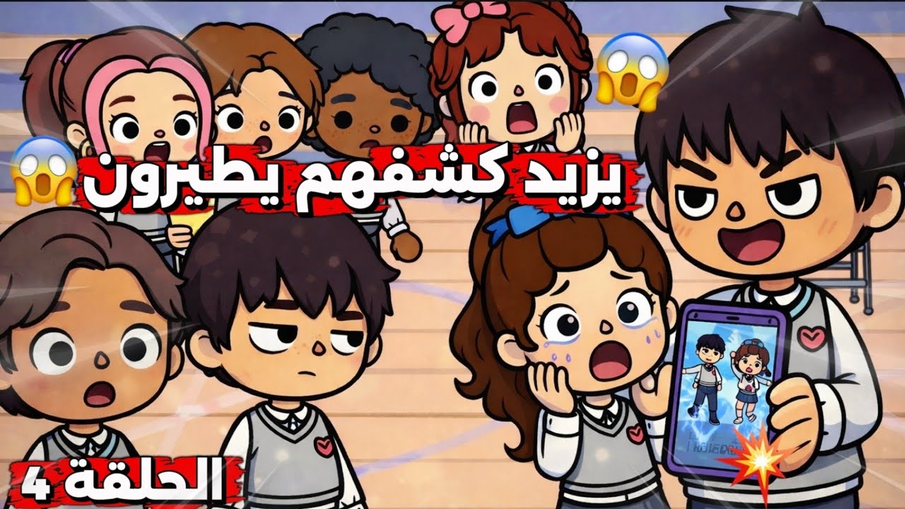 الحلقة 4 قبل الأخيرة - السر المشترك بين الطالب الجديد ورفيف 🤫 ترف ورفيف تصالحوا 💞👭🏻 | توكا بوكا